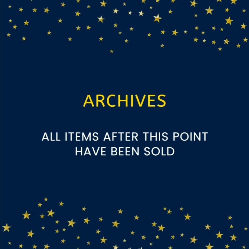 *SOLD AFTER THIS POINT* Not For Sale